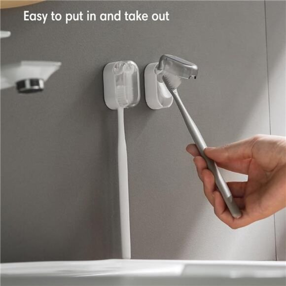 Travel Toothbrush Head Covers Toothbrush Protector Case Wall Mounted Organizer - Picture 6 of 7